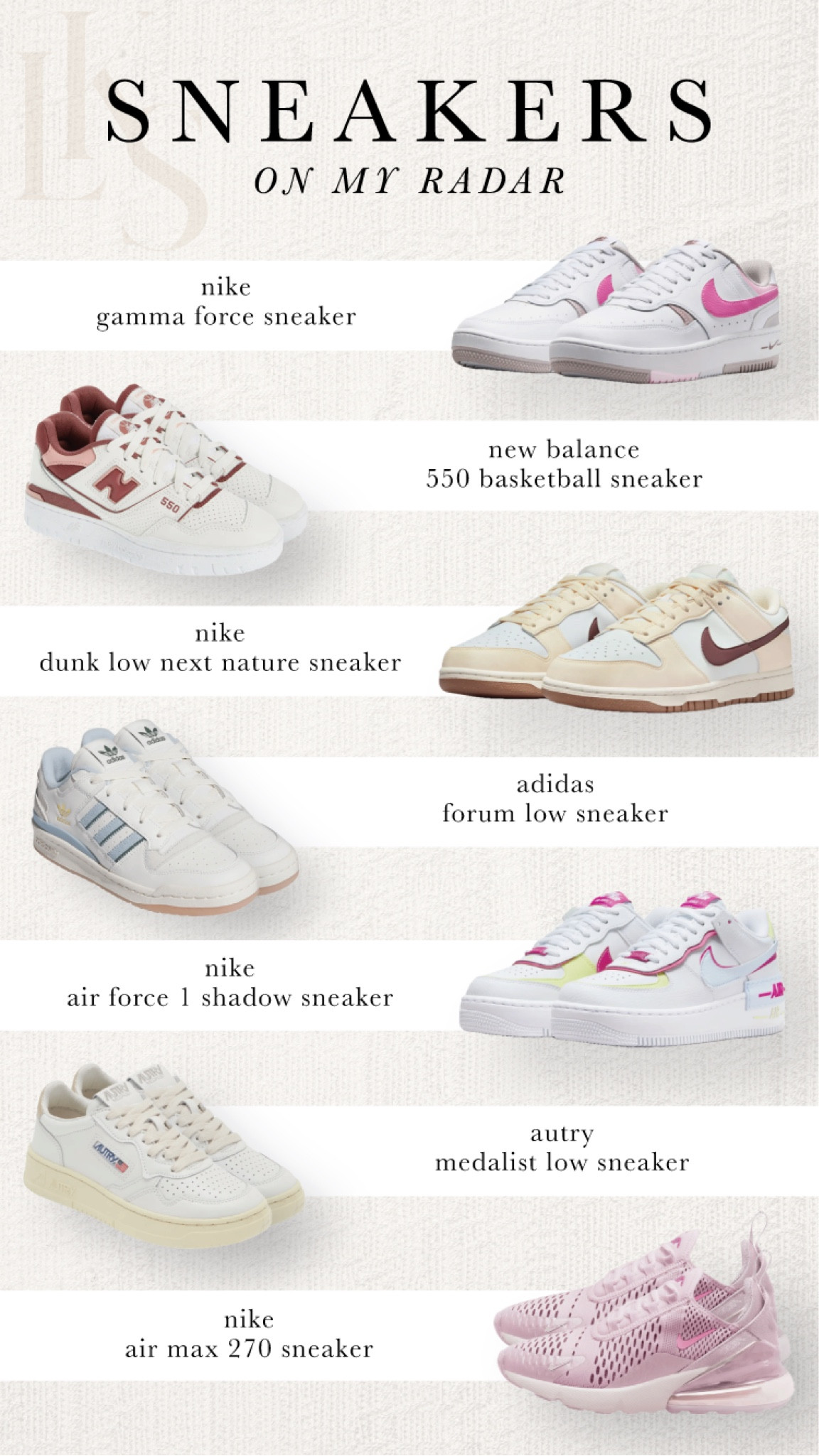 sneakers on my radar 😍 

#nike #adidas 

#LTKshoecrush