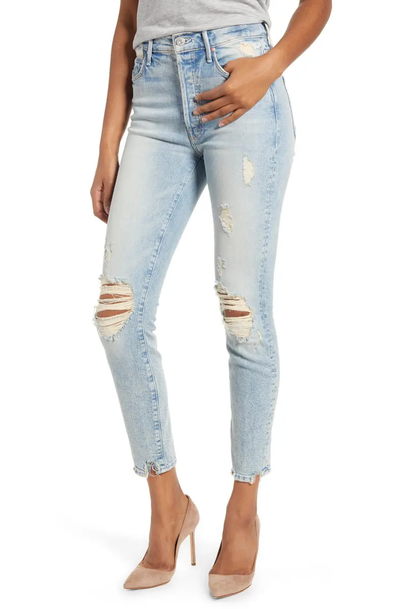 MIRANDA + MOTHER Easy Does It High Waist Crop Skinny Jeans | Nordstrom