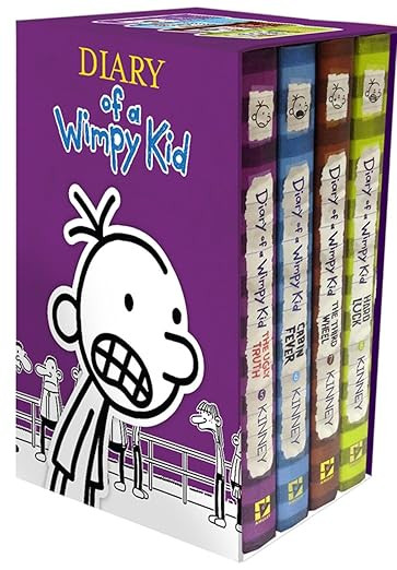 Diary of a Wimpy Kid Box of Books 5-8 Hardcover Gift Set: Ugly Truth, Cabin Fever, The Third Whee... | Amazon (US)