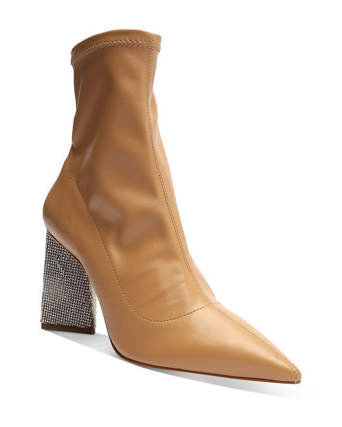 Women's Cyrus Pointed Toe Rhinestone Heel Booties | Bloomingdale's (US)