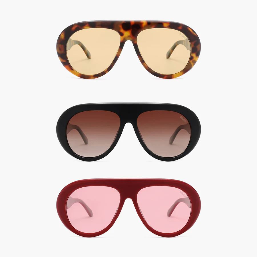 Buy 3 Pairs Women Men Polarized Aviator Oversized Sunglasses SJ2390 | SOJOS VISION | SOJOS VISION