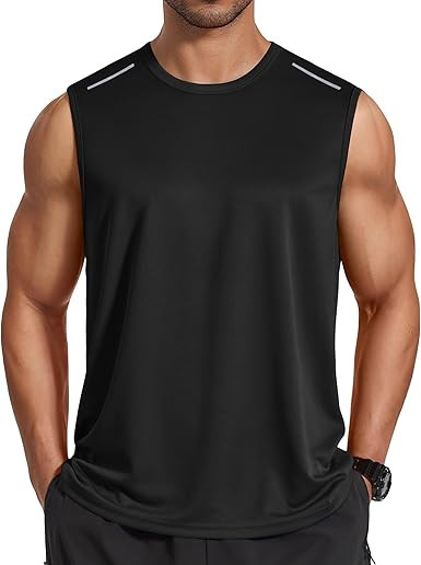 COOFANDY Men's Sleeveless Shirt Quick Dry Workout Tank Top Gym Muscle T Shirts Sport Athletic Tan... | Amazon (US)