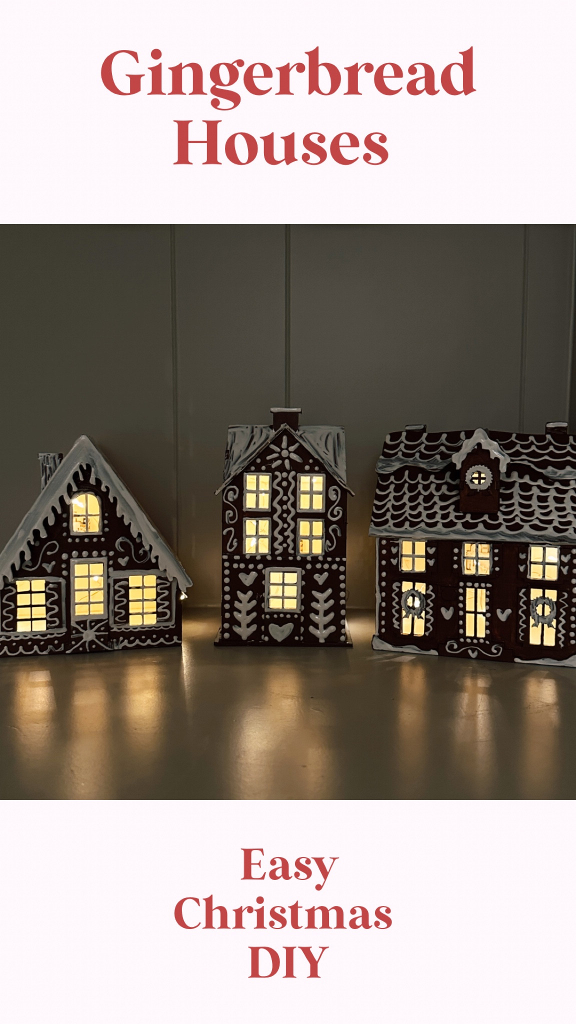 DIY gingerbread village 

#LTKSeasonal #LTKHoliday #LTKhome