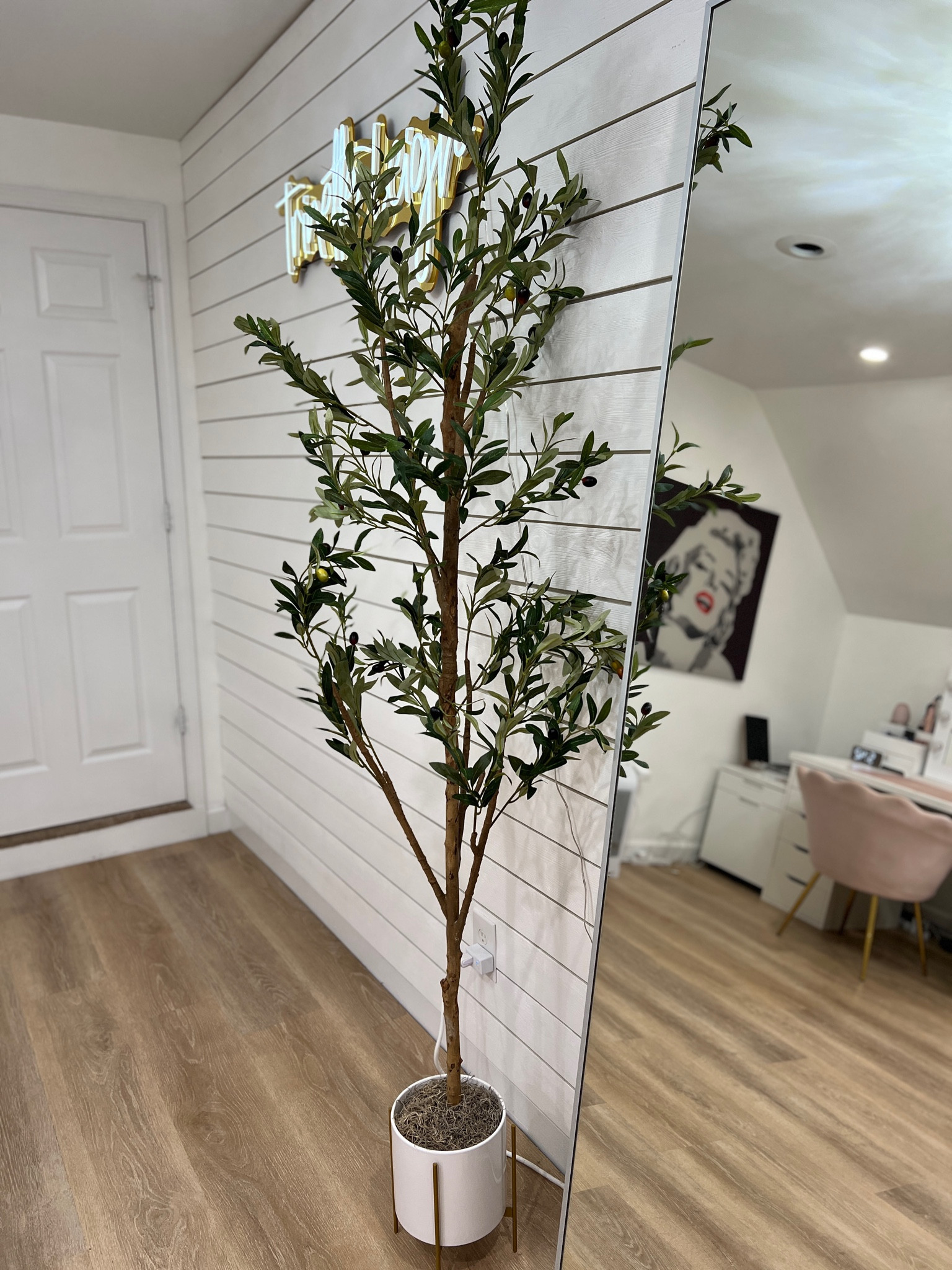  Kazeila Artificial Olive Tree 6FT Tall Faux Silk Plant