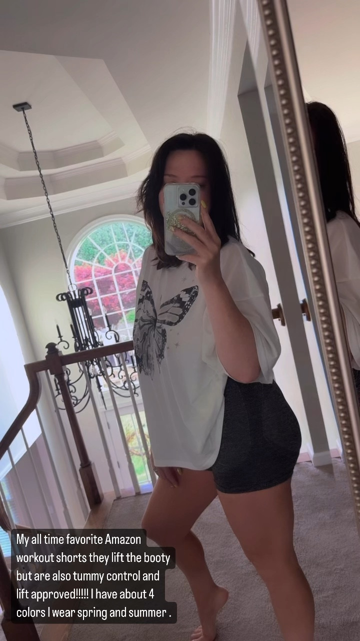 My all time favorite workout shorts from Amazon. Scrunch butt booty lifting and compression in all the right areas ! Runs tts ! #workoutshorts 

#LTKActive #LTKover40 #LTKfitness