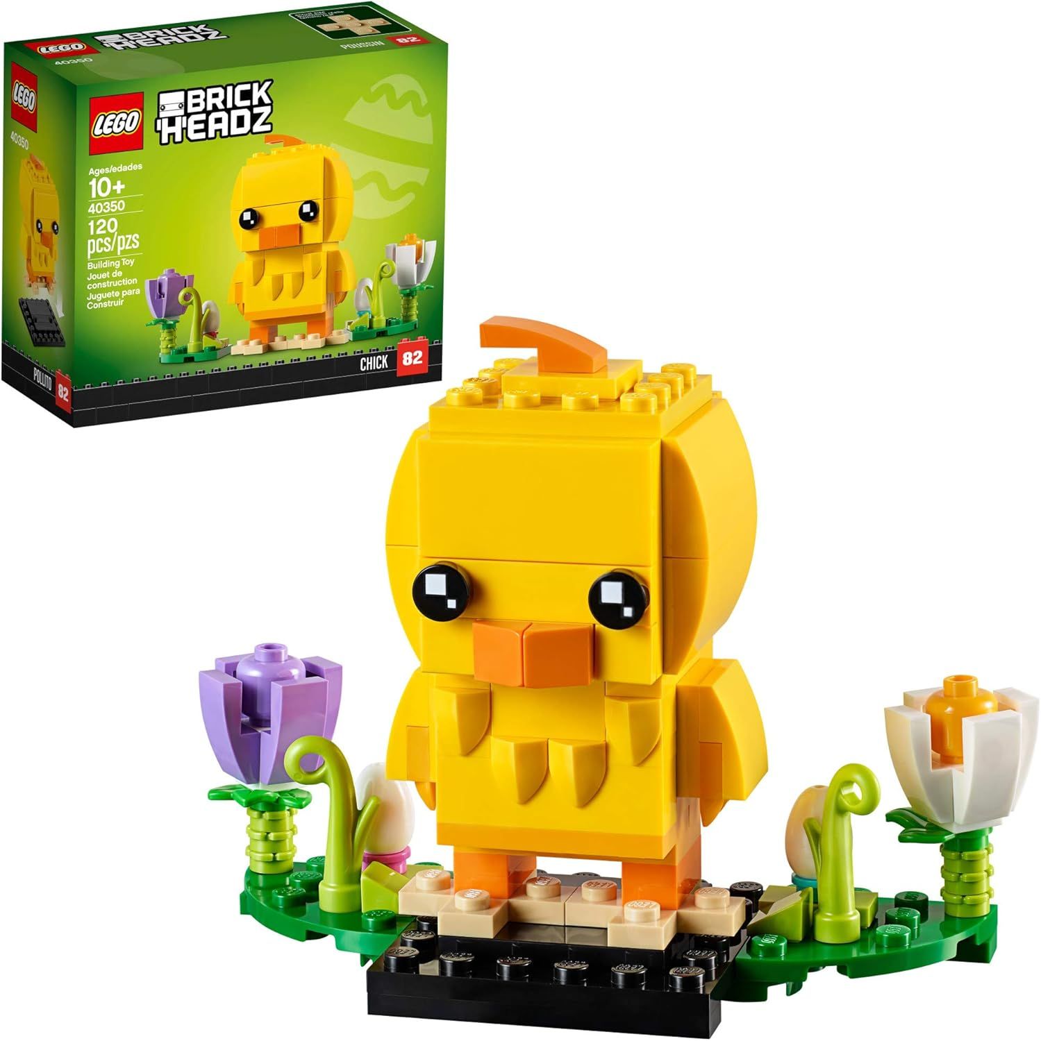 LEGO BrickHeadz 40350 Easter Chick Building Kit (120 Pieces) | Amazon (US)