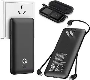 10000mAh Power Bank,Q Slim Portable Charger,4 Output External Battery Pack Phone Charger with Bui... | Amazon (US)