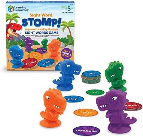 Sight Word Stomp!, Educational Indoor Games, Preschool Alphabet ,Toddler Brain Toys, Toddler Pres... | Amazon (US)