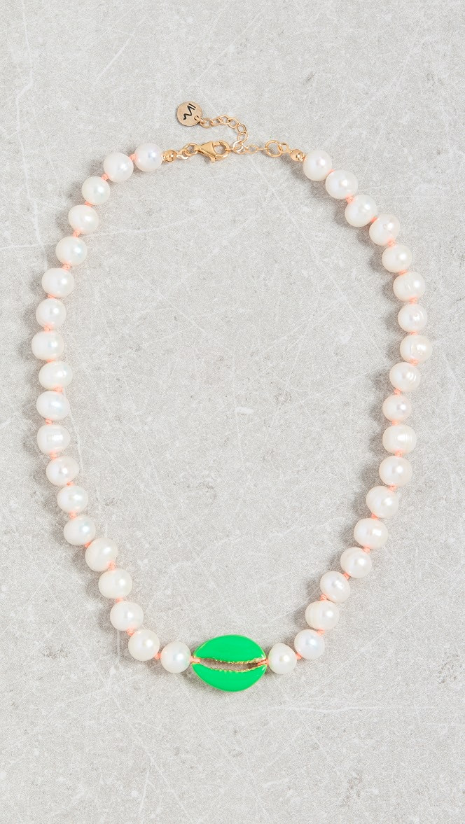 Pearl Neon Pooka Necklace | Shopbop