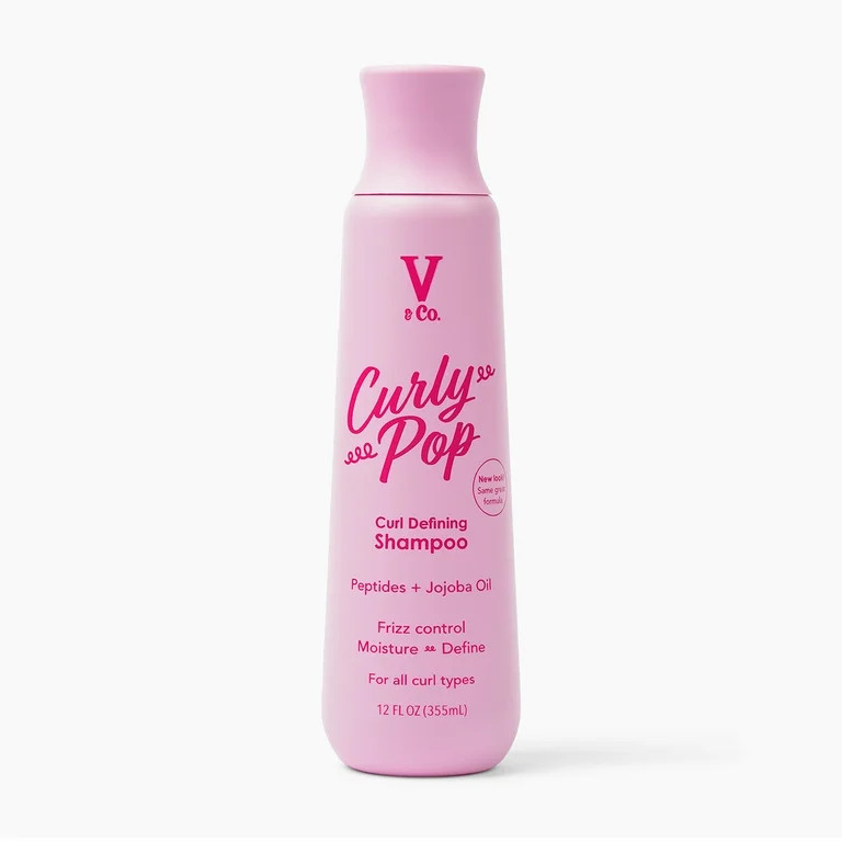 V&Co. Beauty Curly Pop Curl Defining  Shampoo with Peptide Technology, 12 fl oz | Walmart (US)