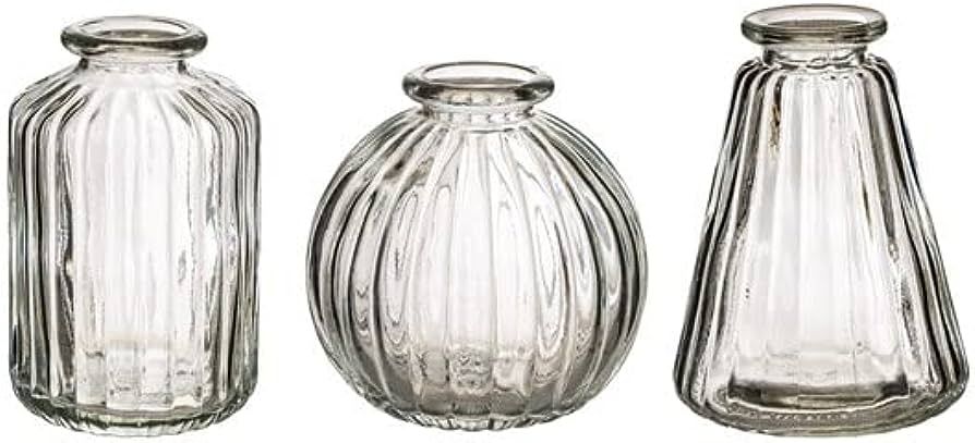 Sass & Belle Plain Glass Bud Vases - Set of 3 | Amazon (UK)
