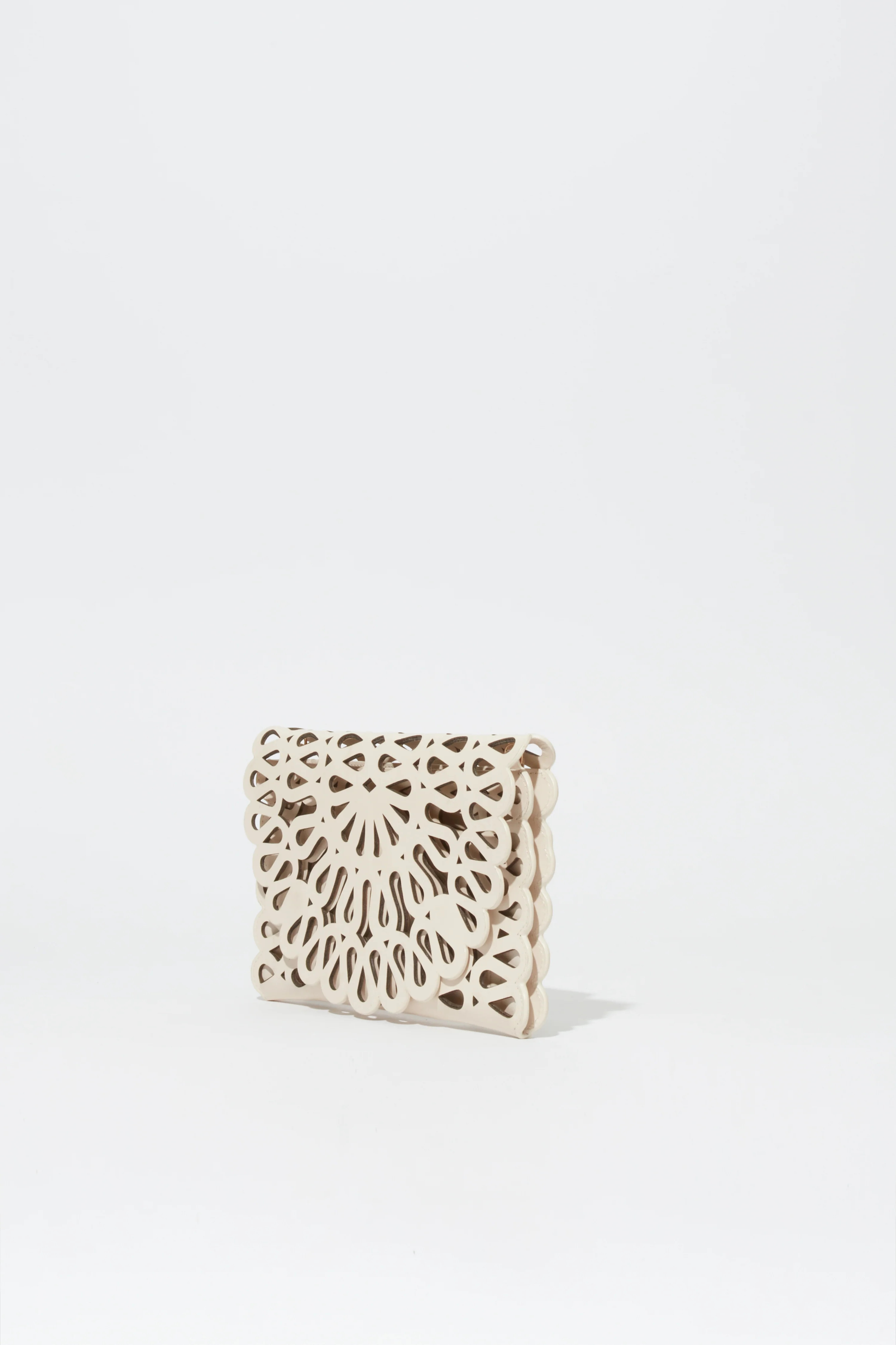 Mccall Laser Cut Leather Clutch | Simkhai