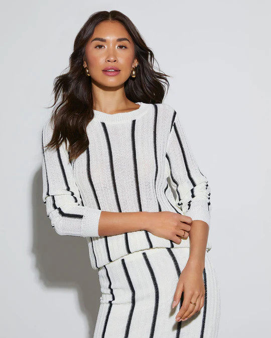 Lohan Striped Crochet Top | VICI