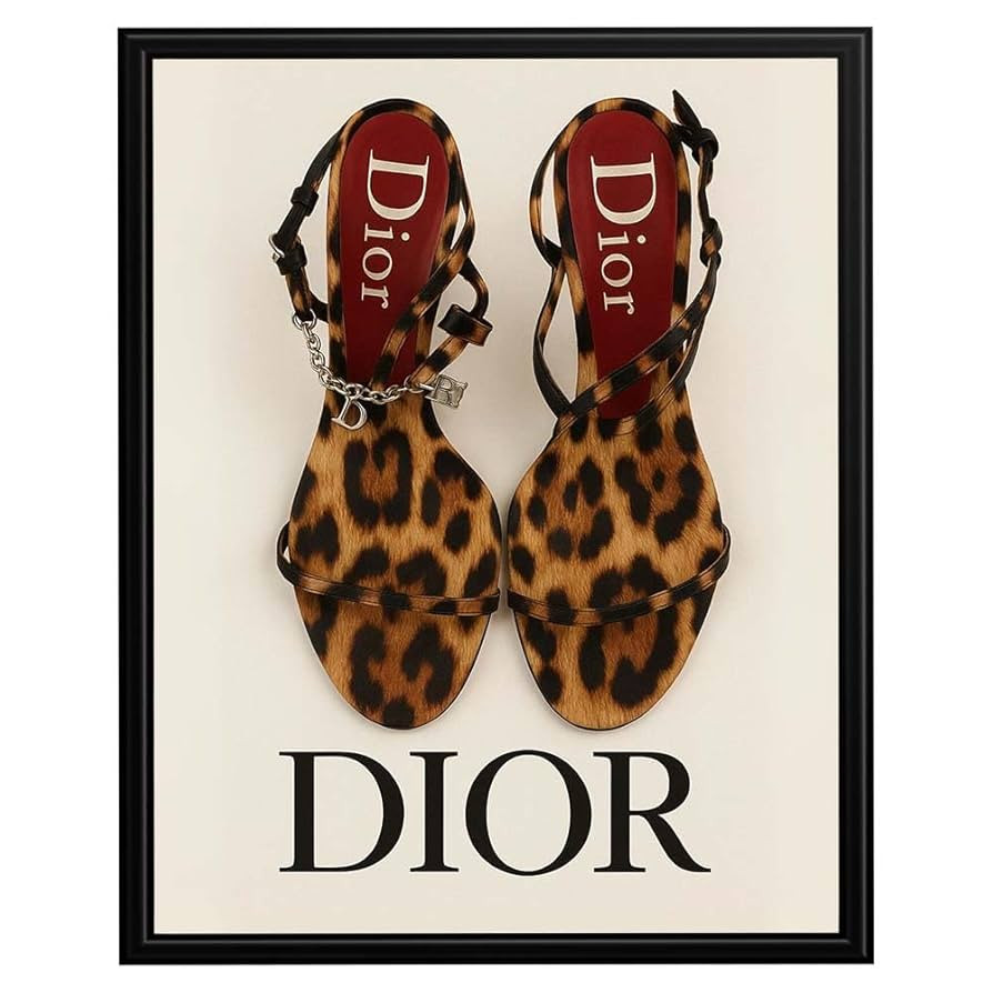 InkFlow Luxury Vintage Cheetah Heels Wall Art Poster - Elegant Fashion Artwork for Home, Living Room, or Bedroom Décor - 8x10 Unframed Wall Art | Amazon (US)