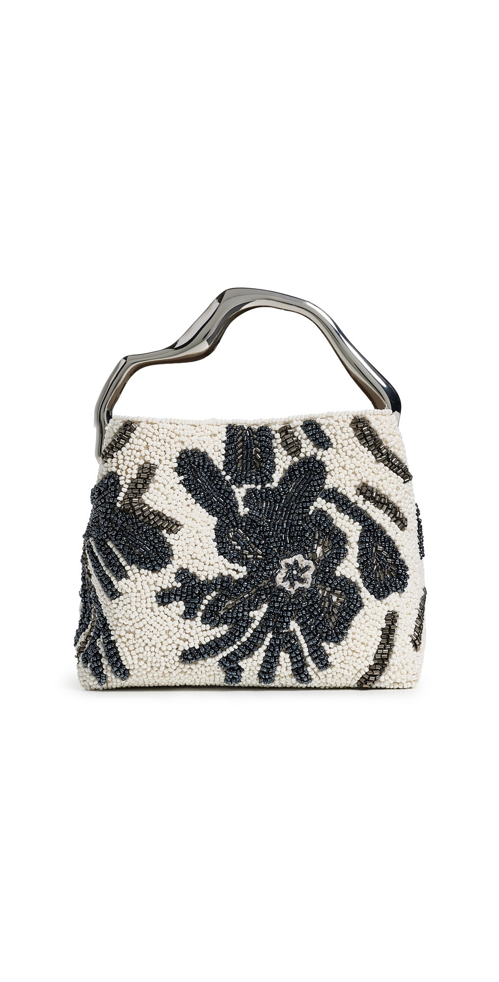 Cult Gaia Solene Top Handle Mini Bucket Bag Etched Floral One Size | Shopbop