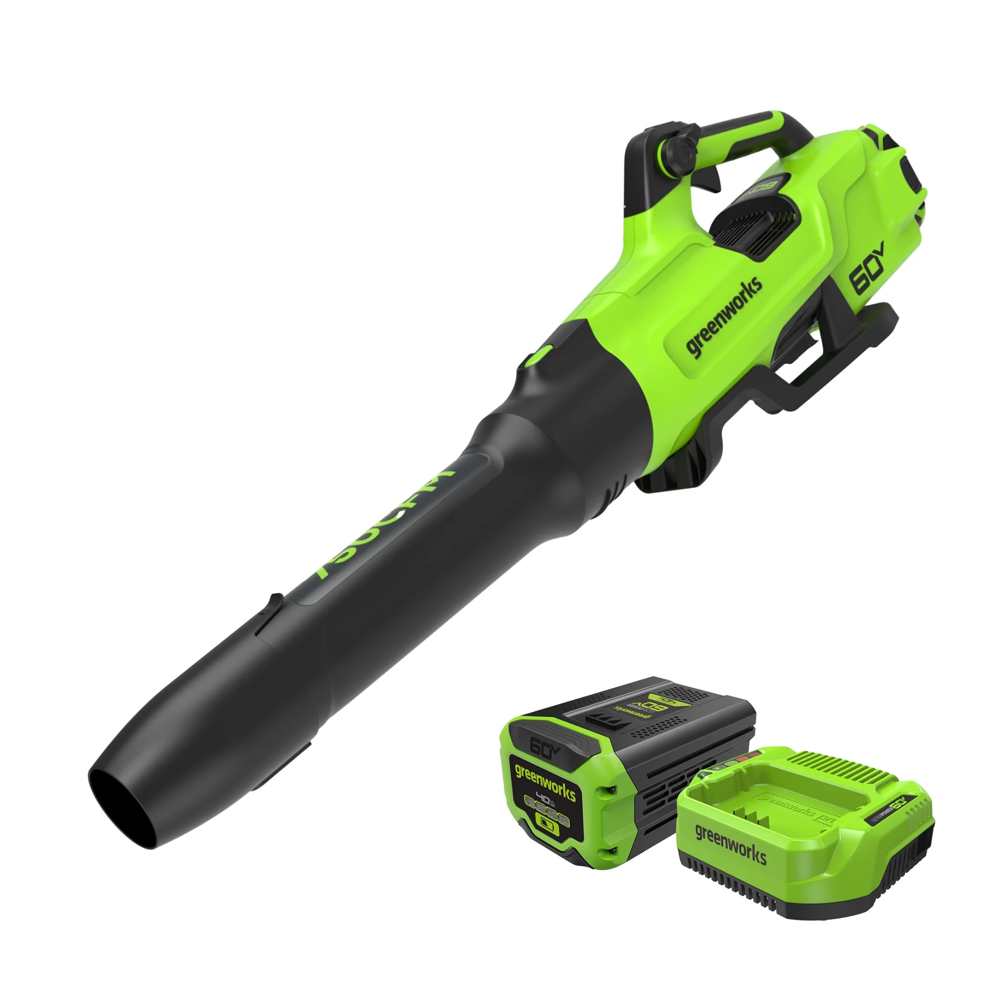 Greenworks 60V 750CFM Blower with 4AH HC Battery & 3A Charger 2439402 - Walmart.com | Walmart (US)