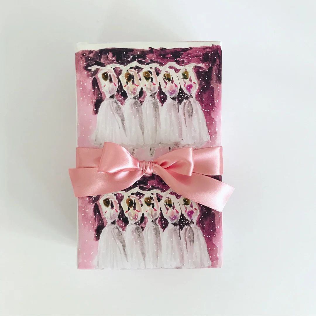 Wrapping Paper: Pink Ballerinas in the Snow  {Christmas, Holiday, Gift Wrap} | Etsy (CAD)