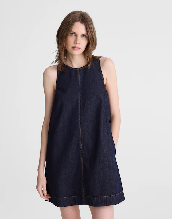Denim Mini Shift Dress | Madewell