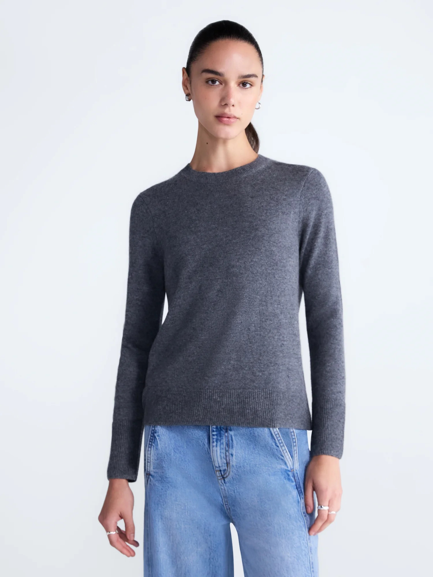 Free Assembly Women's and Women's Plus Cashmere Sweater with Long Sleeves, Sizes XS-4X - Walmart.com | Walmart (US)