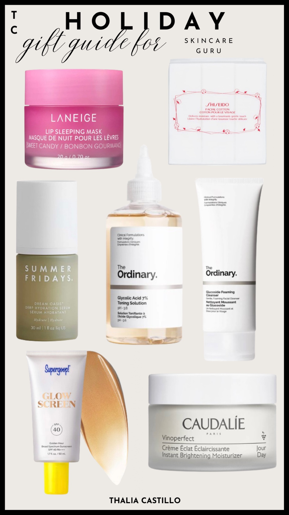 Gift Guide. 
Dive into the ultimate holiday gift guide for the skincare guru in your life! 🎁✨ These are a few of my absolute favorite products. Treat your skin with love this season! 💆‍♀️💖 #SkincareGuru #HolidayGiftGuide

#LTKGiftGuide #LTKHoliday #LTKbeauty