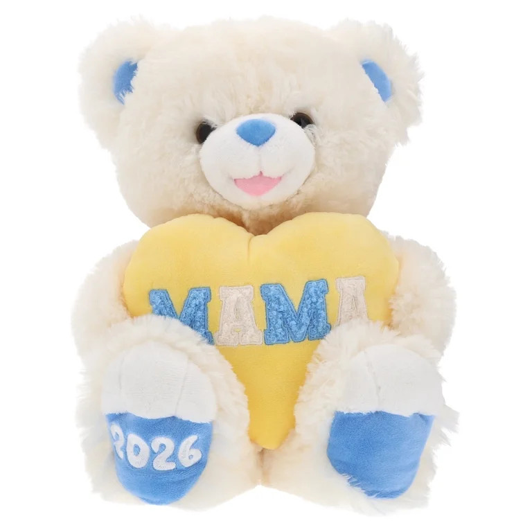 Large Sweetheart Mama Teddy Bear Plush, Cream, Mother's Day by Way To Celebrate | Walmart (US)