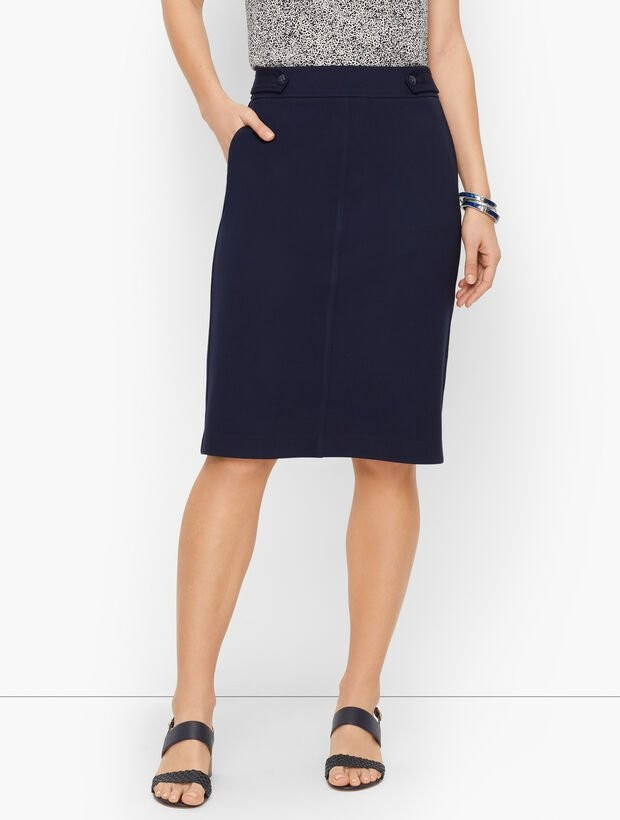 Refined Ponte Pencil Skirt | Talbots