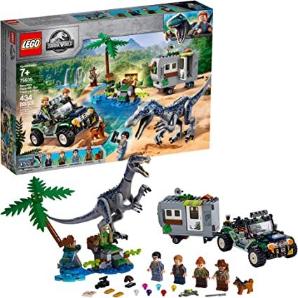 LEGO Jurassic World Baryonyx Face Off: The Treasure Hunt 75935 Building Kit (434 Pieces) | Amazon (US)