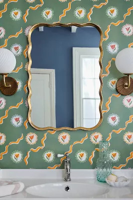 Coquille Metallic Mirror | Anthropologie (US)