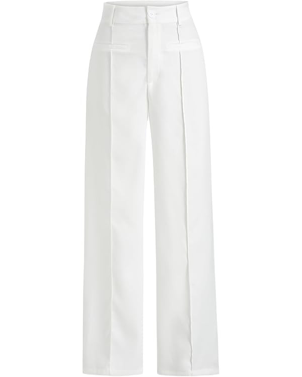 CIDER Solid Stitch Straight Leg Trousers | Amazon (US)