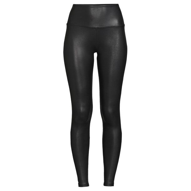 Time and Tru Women's Faux Leather Leggings - Walmart.com | Walmart (US)