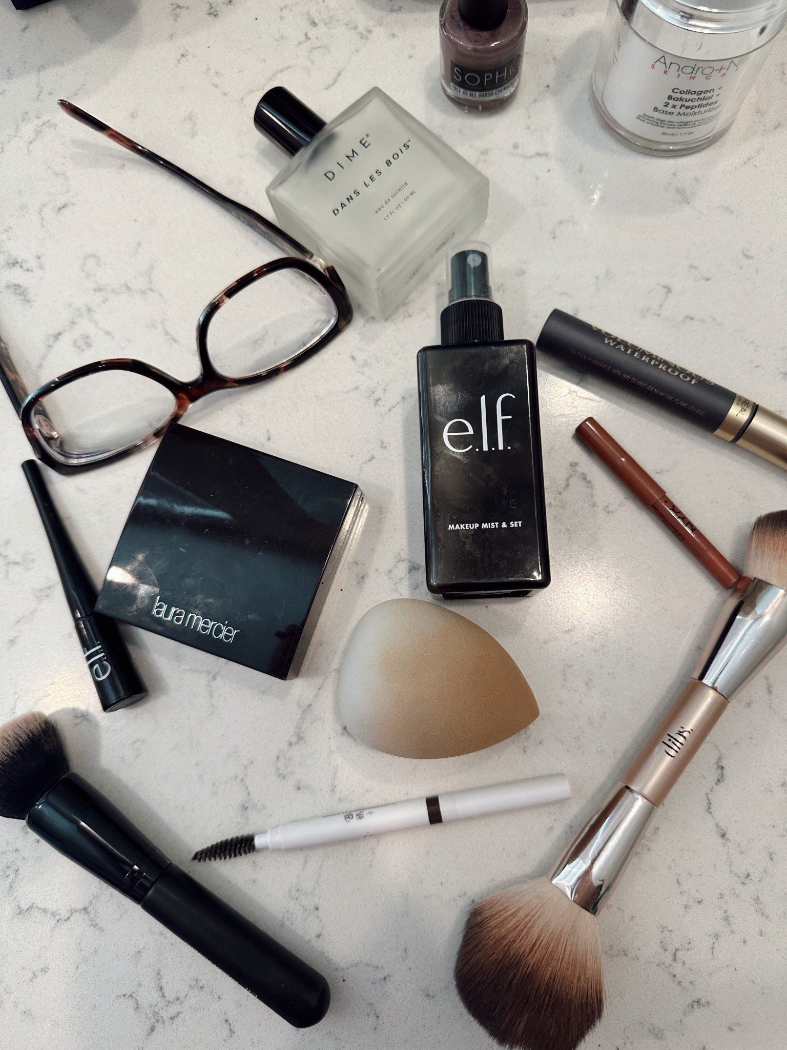 Just a few of my faves for everyday makeup 

40% off $35+ with exclusive in-app code!
Valid 3/15-3/18

Elf setting spray 
Elf eyeliner
Elf eyebrow liner
Elf blurring brush
Dibs brush
Dime beauty perfume 
Mascara 
Lip liner 

#LTKSpringSale #LTKFindsUnder50 #LTKBeauty