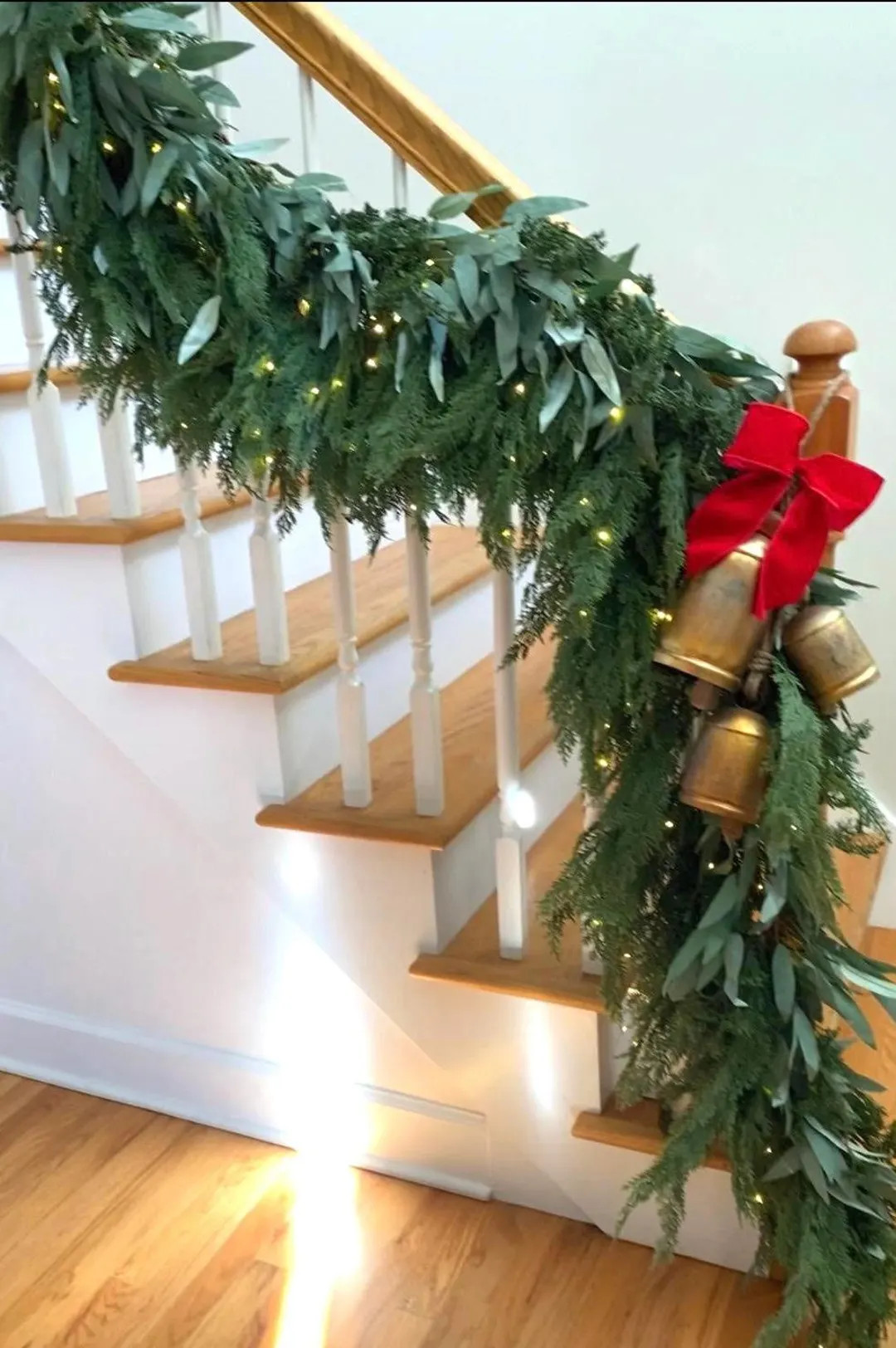 9' Real-Touch Cedar & Eucalyptus Garland: Extra-Full Holiday Mantel Decor | Etsy (US)