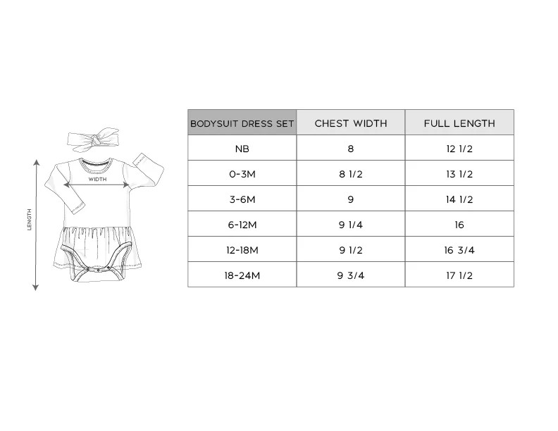 Girl's Bodysuit Dress Set - Cute and Comfortable | Babysprouts & Company