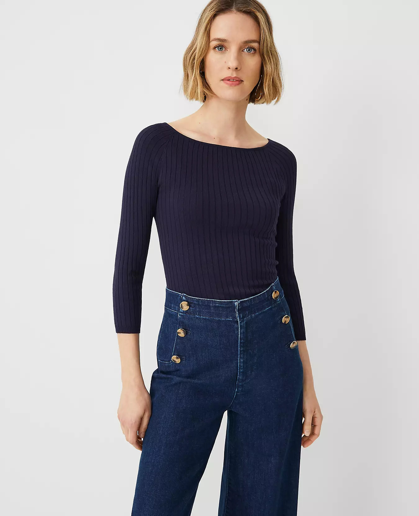 Elbow Sleeve Sweater | Ann Taylor (US)