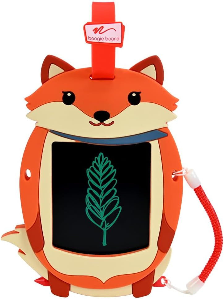 Boogie Board Sketch Pals Fox 4” LCD Writing Tablet for Kids – Reusable Mess-Free Drawing Pad with Tethered Stylus – Clip-On Travel Doodle Board Toy – Ages 3+ | Amazon (US)