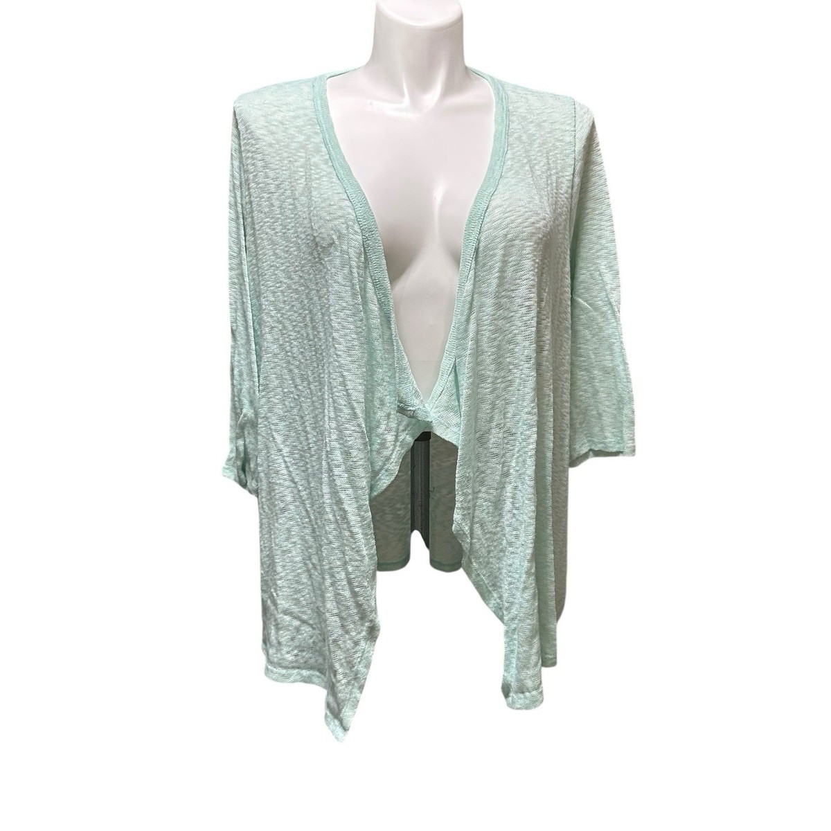 Torrid 3 Women’s Plus 3X Sweater Green 3/4 Sleeve Open Front Cardigan | eBay US
