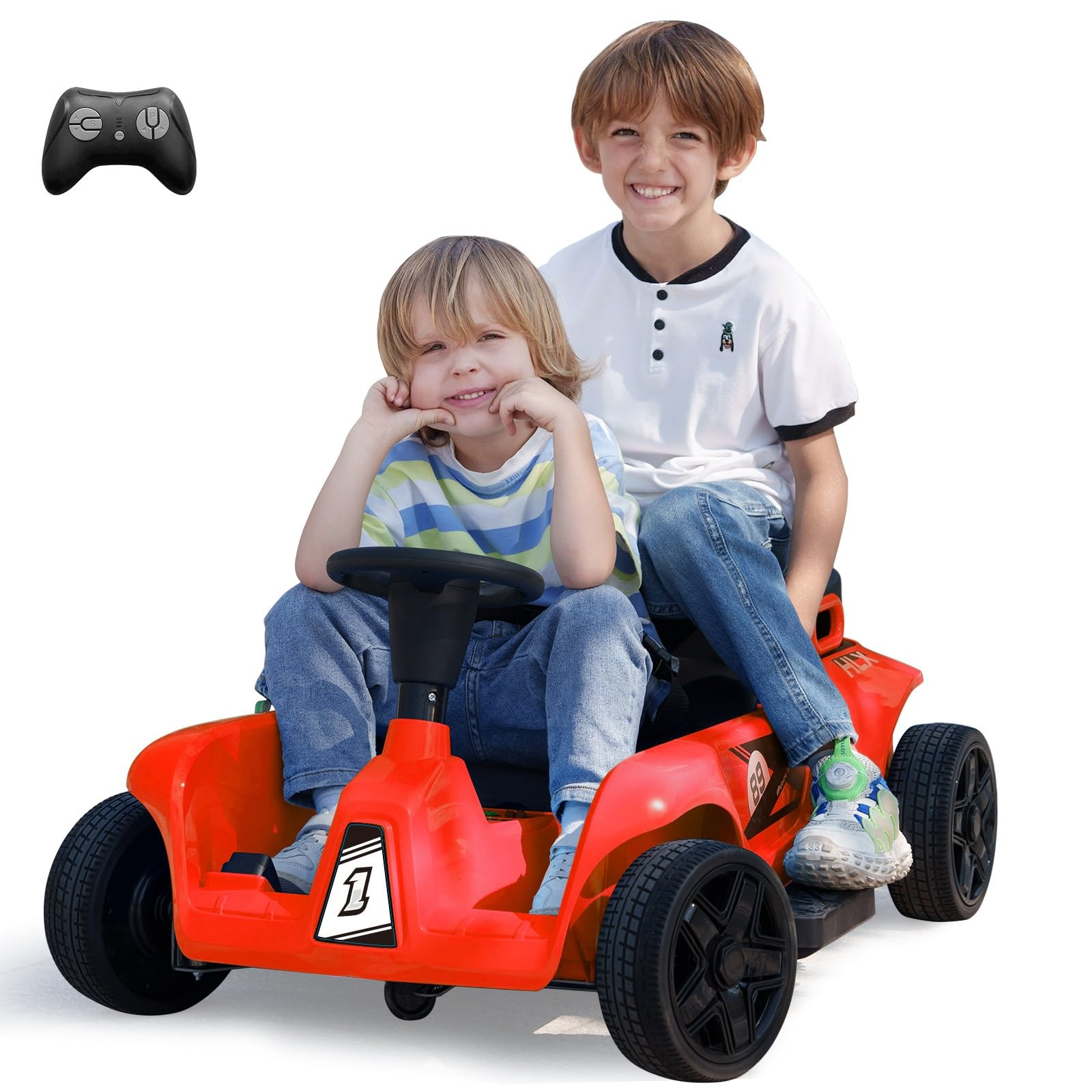 2 Seaters 4-Wheelers Electric Ride On Toy for Kids, 24V 120W*2 Powerful Motors Max Load 200 Lbs, ... | Amazon (US)