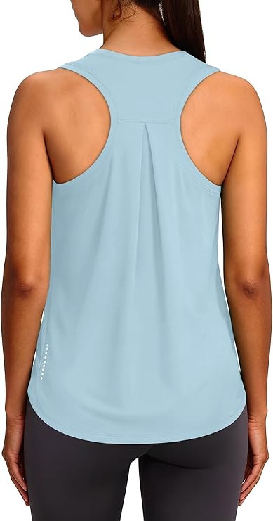 XIEERDUO Tank Top for Women Racerback Sleeveless Workout Tops Loose Fit Yoga Running Gym Shirts f... | Amazon (US)