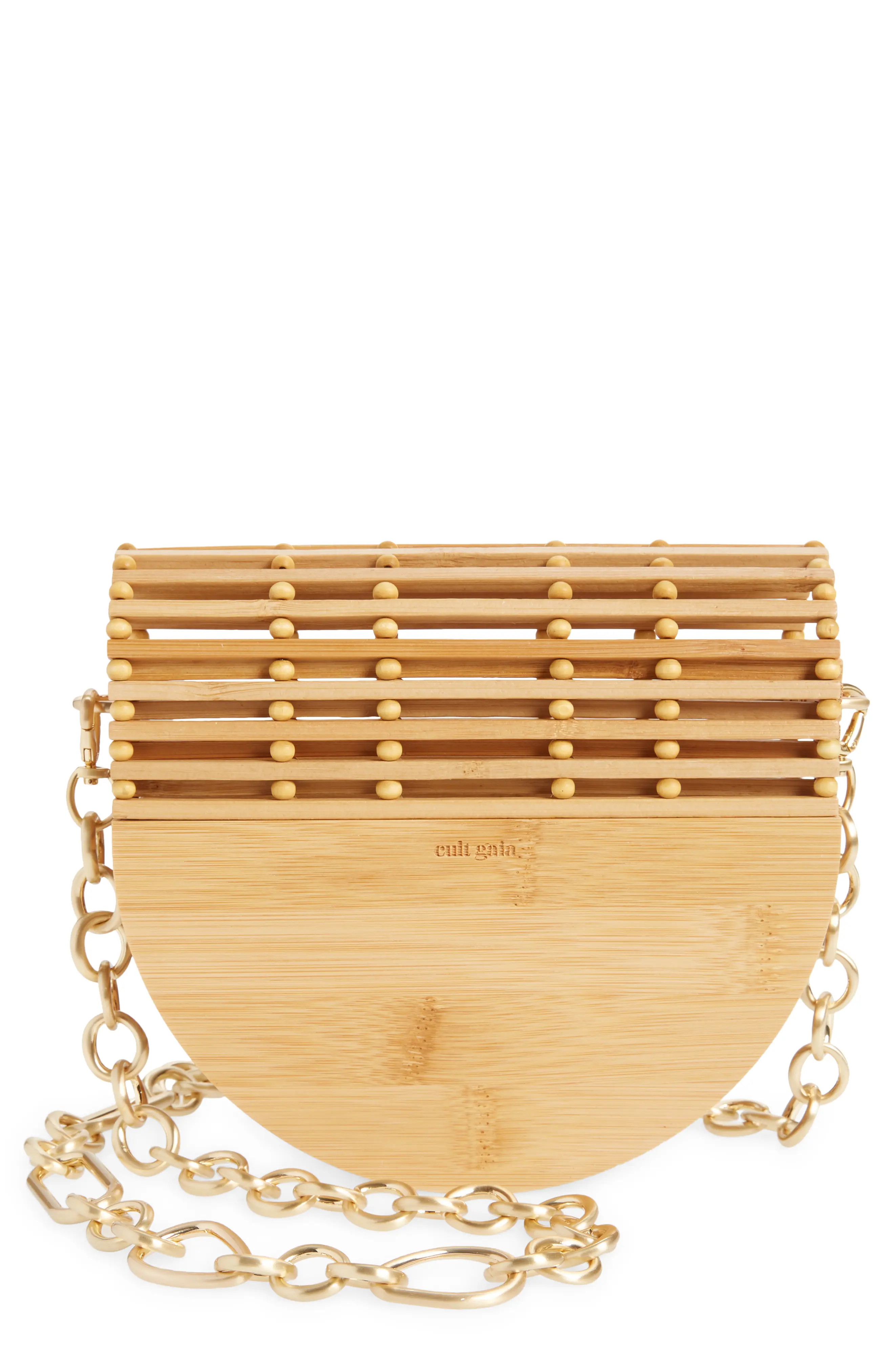 Cult Gaia Ark Flap Bamboo Crossbody in Natural at Nordstrom | Nordstrom