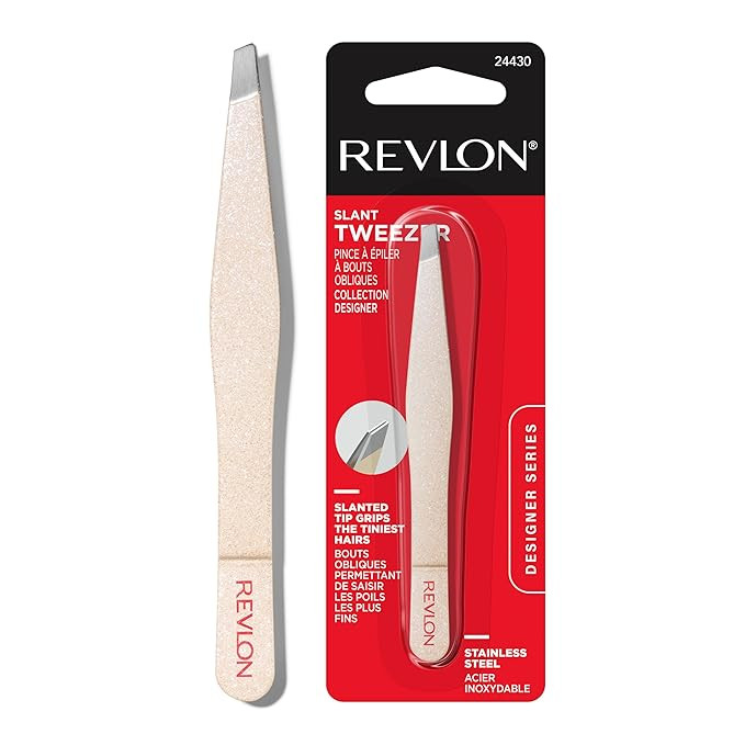 Revlon Designer Series Slant Tweezer, High Precision, Made With Long Lasting Stainless Steel, 1 C... | Amazon (US)