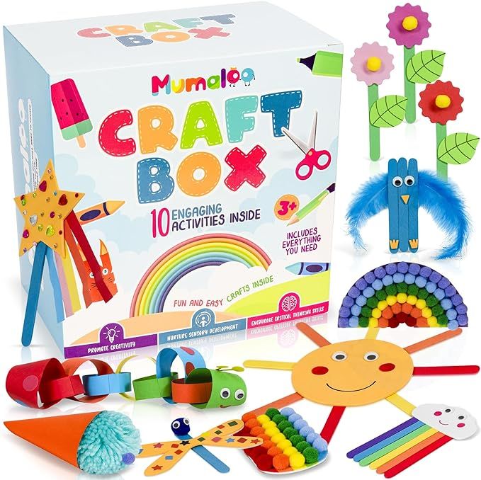 Mumaloo Crafts, Arts and Crafts for Kids, Kid Craft Kit, 6 Year Old Girl Birthday Gift Ideas, Cra... | Amazon (US)