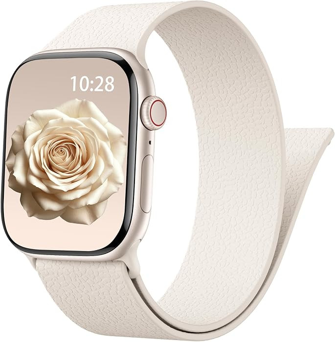 Magnetic Silicone Band for Apple Watch Bands 38mm 40mm 41mm 42mm Women Men | Amazon (US)