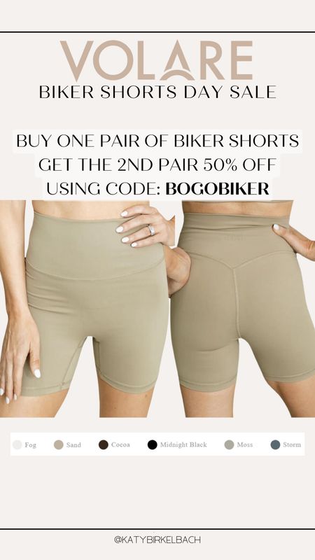 Summer is coming! Perfect time to wear biker shorts! Volare is currently running a sale on the biker shorts, where you buy 1 get 1 50% off with code “BOGOBIKER” - shop now to save!

#LTKsalealert #LTKActive #LTKfitness