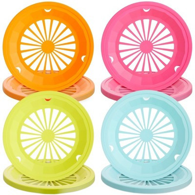 Juvale 20 Count 10" Reusable Plastic Paper Plate Holders, Heavy Duty for Picnic Supplies, 4 Colors | Target
