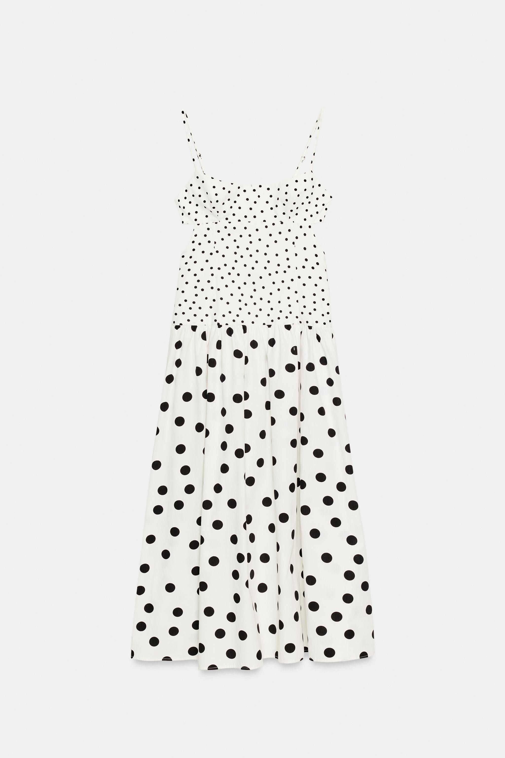 STRAPPY DOT MIDI DRESS | Zara UK