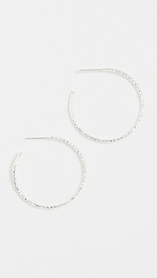 Argento Vivo Cut Hoops | SHOPBOP | Shopbop