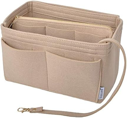 Vercord Felt Organizer Insert for Purse Handbag Tote Bag in Bag Inside Shaper Divider Neo Beige S... | Amazon (US)