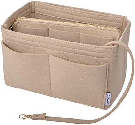 Vercord Felt Organizer Insert for Purse Handbag Tote Bag in Bag Inside Shaper Divider Neo Beige S... | Amazon (US)