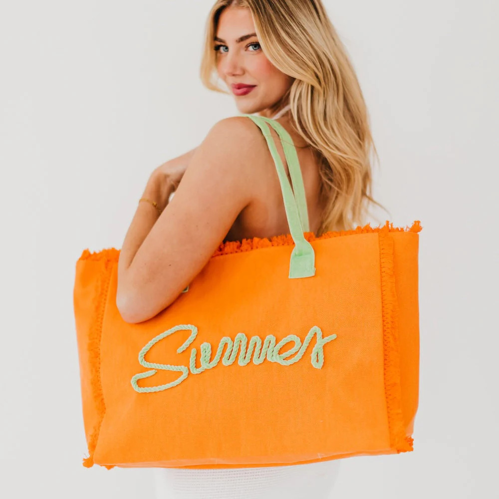 Summer Sunshine Beach Tote Bag | Pretty Simple