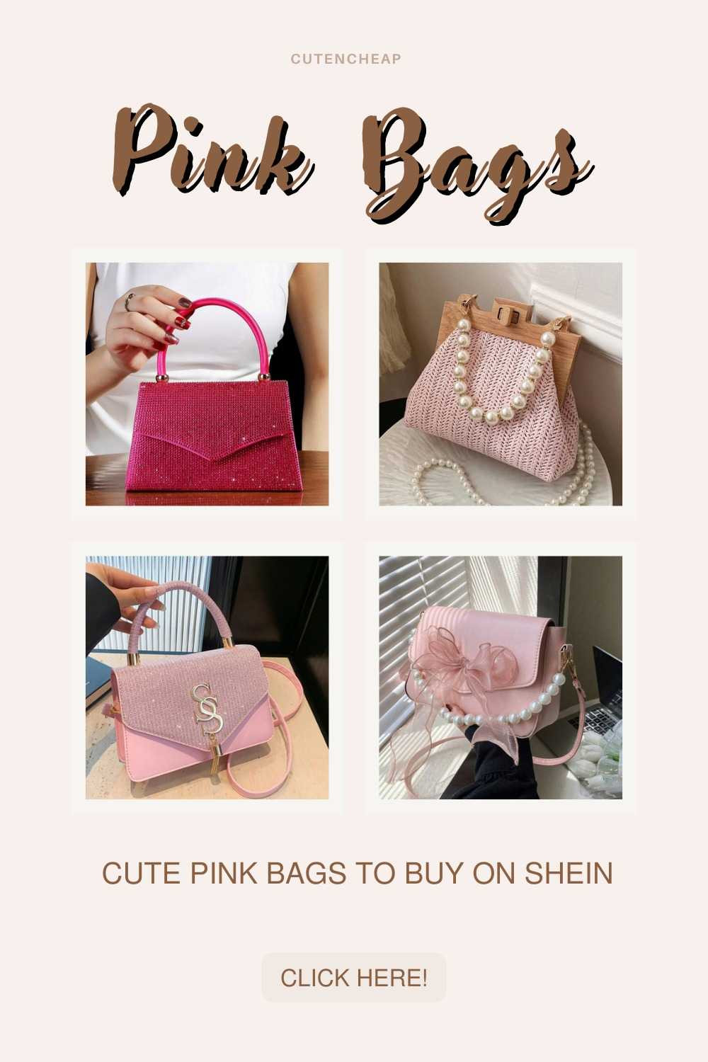 Looking for the perfect accessory to add some girly vibes to your outfits? I've got you covered with the best pink bags ideas! From adorable crossbodies to cute totes, these cute bags are perfect for any occasion. They're all Shein finds, so you know they're super affordable and trendy. Check out these must-have pink bags ideas!

#LTKFindsUnder50 #LTKItBag